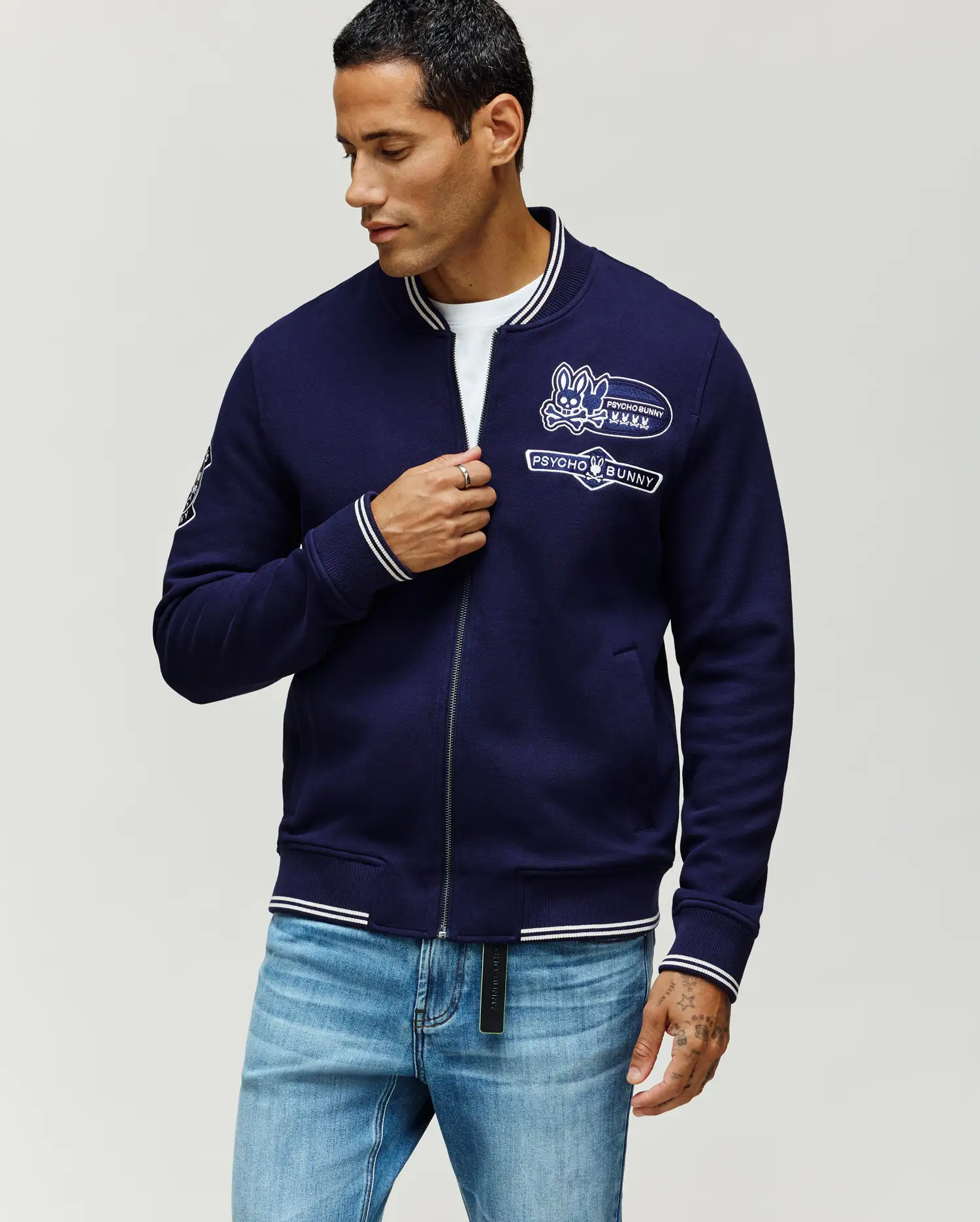 MENS DESMOND PIQUE KNIT BOMBER
