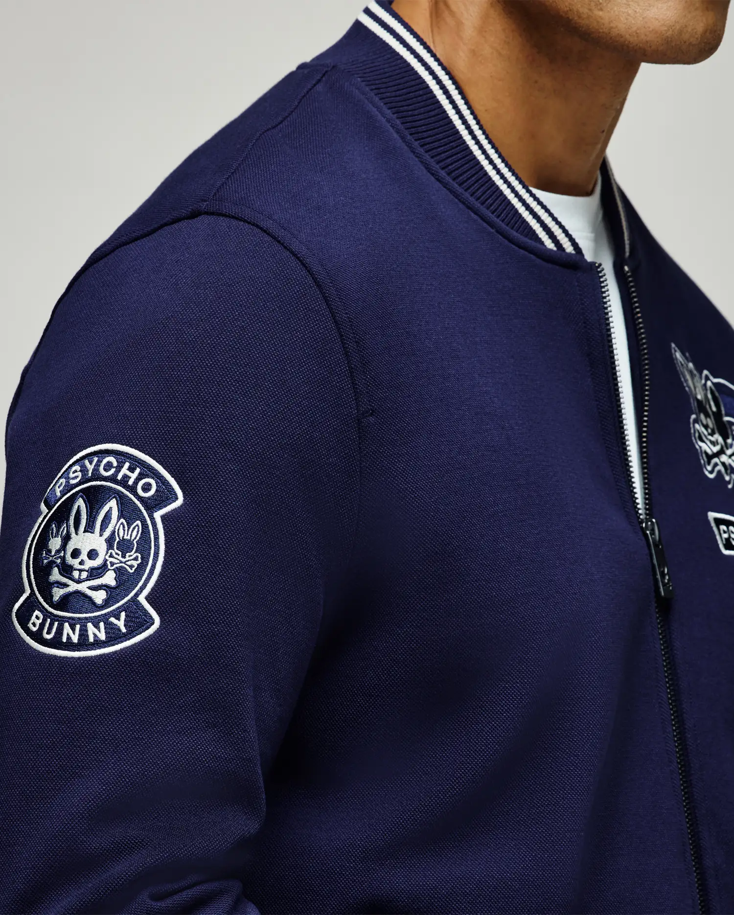 MENS DESMOND PIQUE KNIT BOMBER
