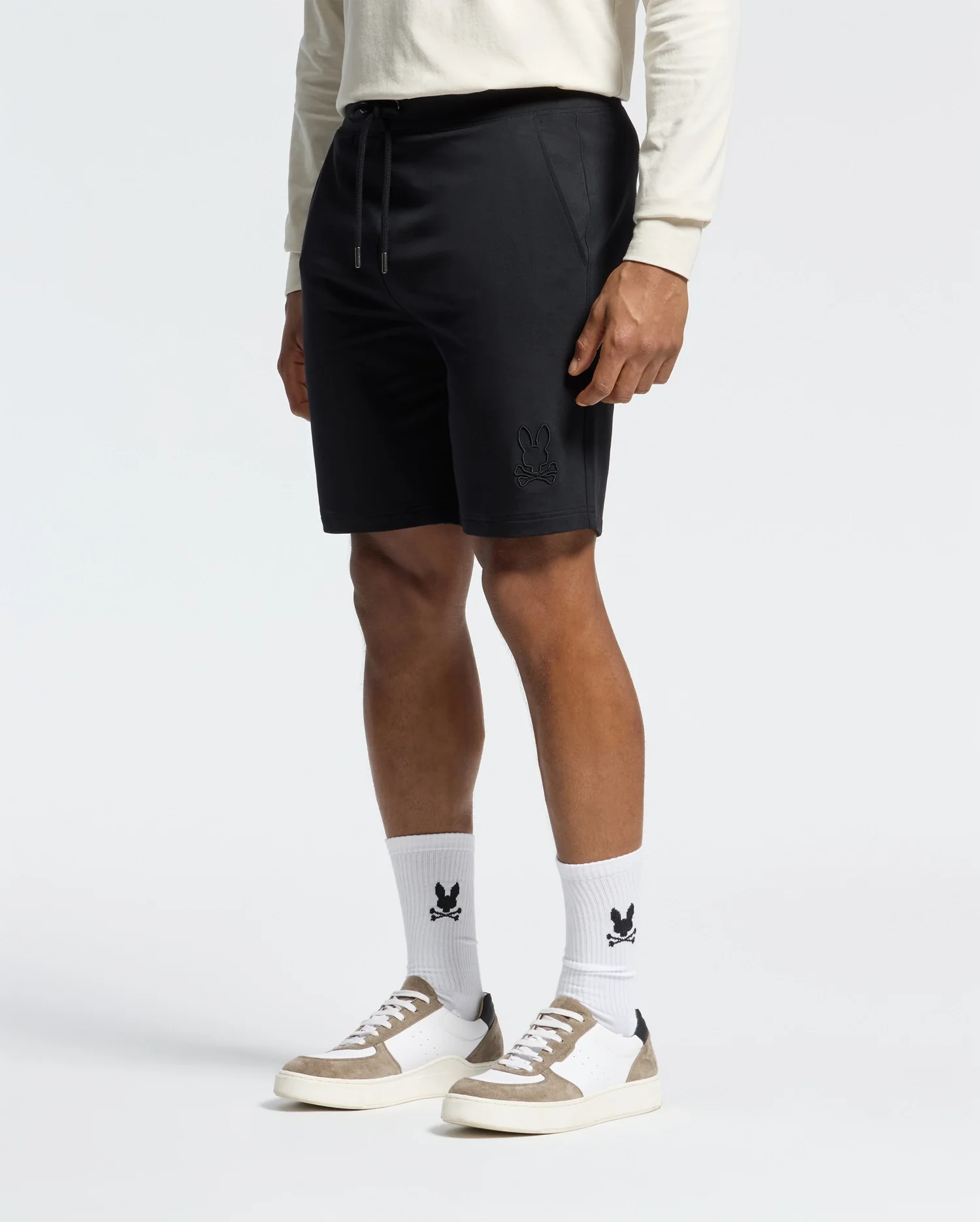 SHORTS DE SWEAT MENS LEVANZO EN TERRY FRANÇAIS 8"