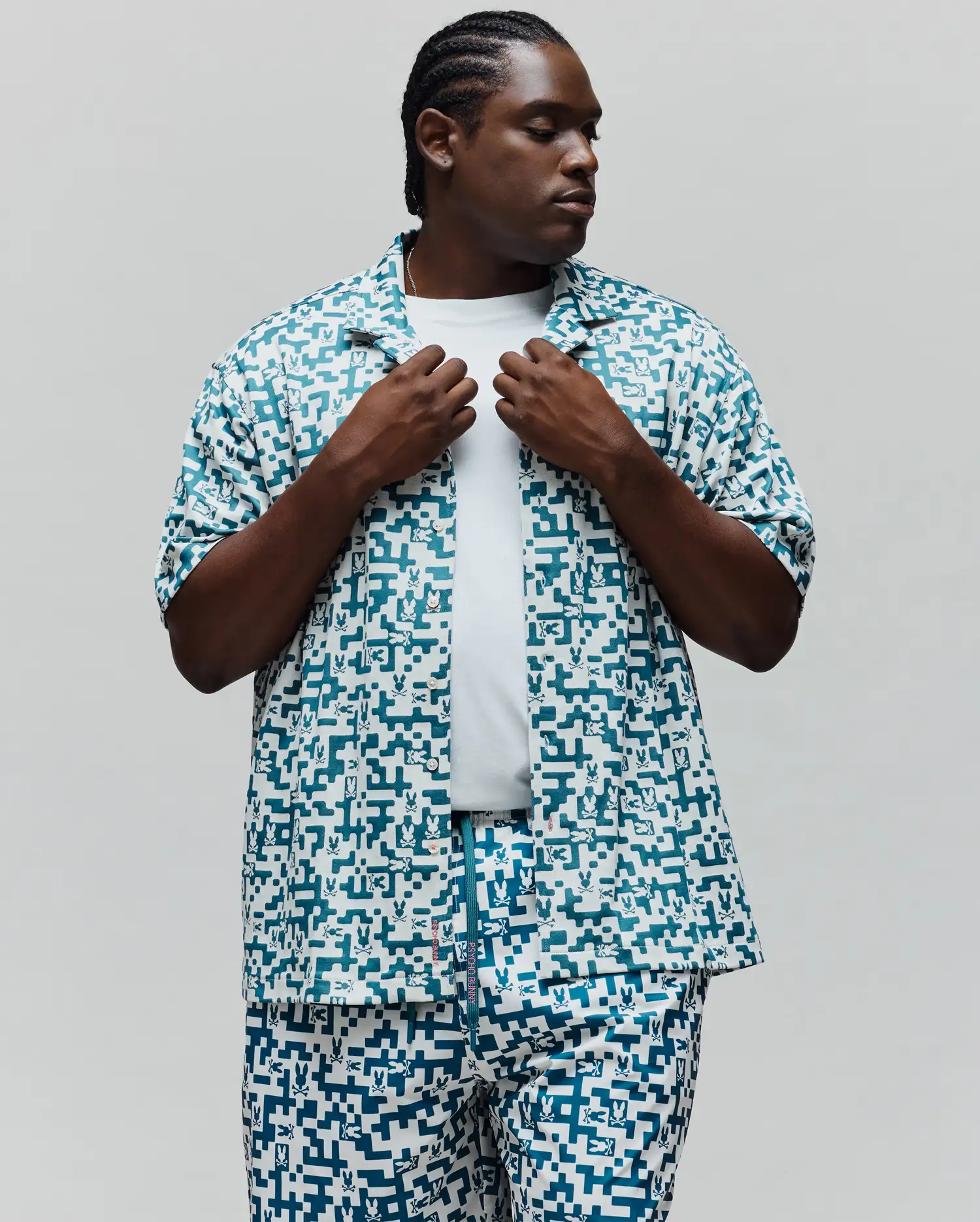 MENS BIG AND TALL JOSH JACQUARD SHIRT