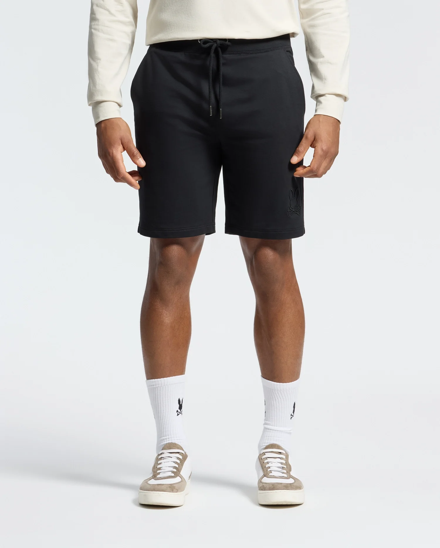 SHORTS DE SWEAT MENS LEVANZO EN TERRY FRANÇAIS 8"